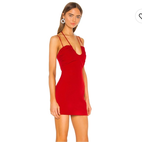 Worn once in perfect condition red mini dress - Picture 3 of 4